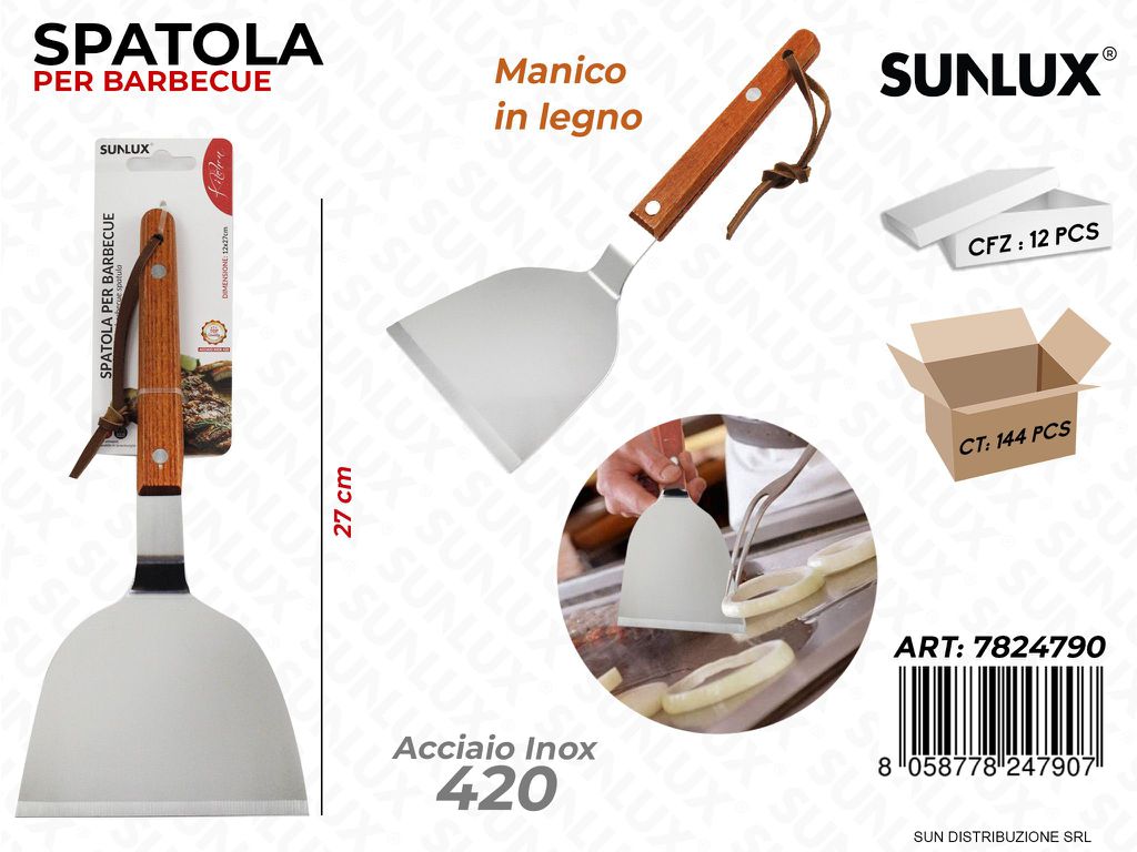Spatola per Barbecue Acciaio 420 27CM