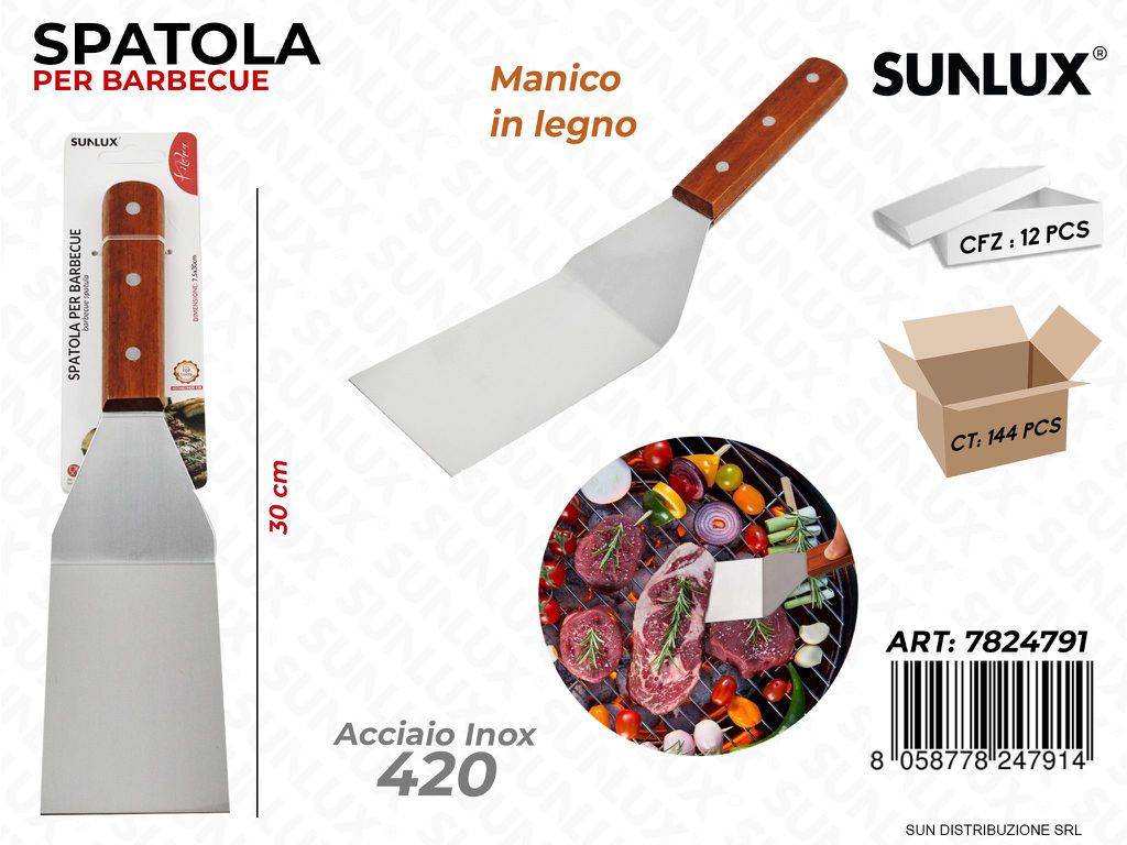 Spatola per Barbecue Acciaio 420 30CM