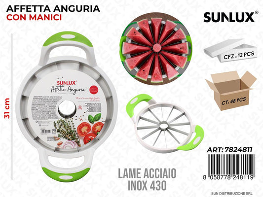 Affetta Anguria -meloni c/ Manici Acciaio 430 31CM