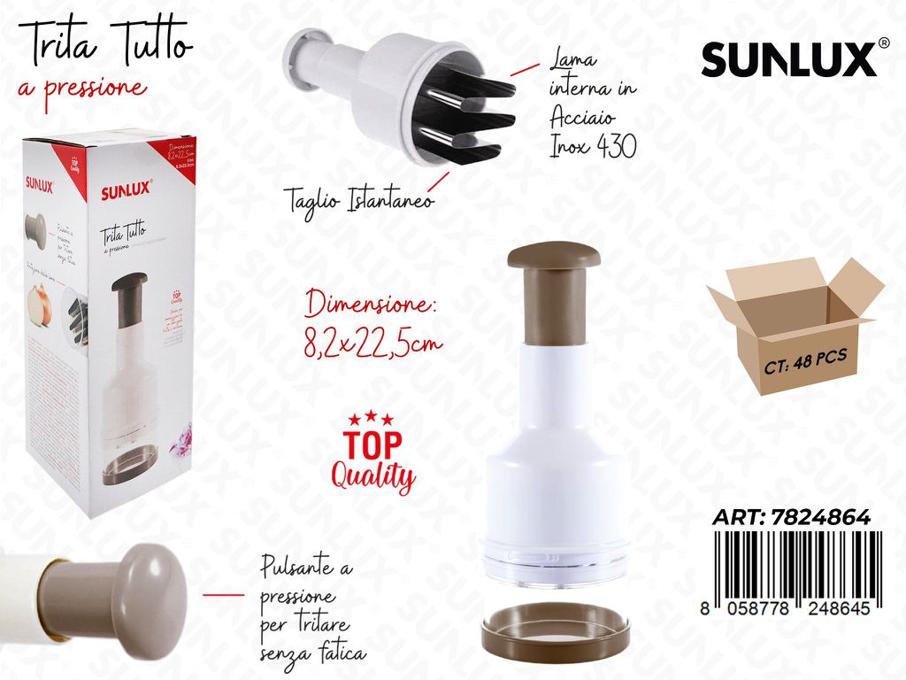Sunlux Trita Tutto a Pressione Acc. 430 8.2*22.5CM