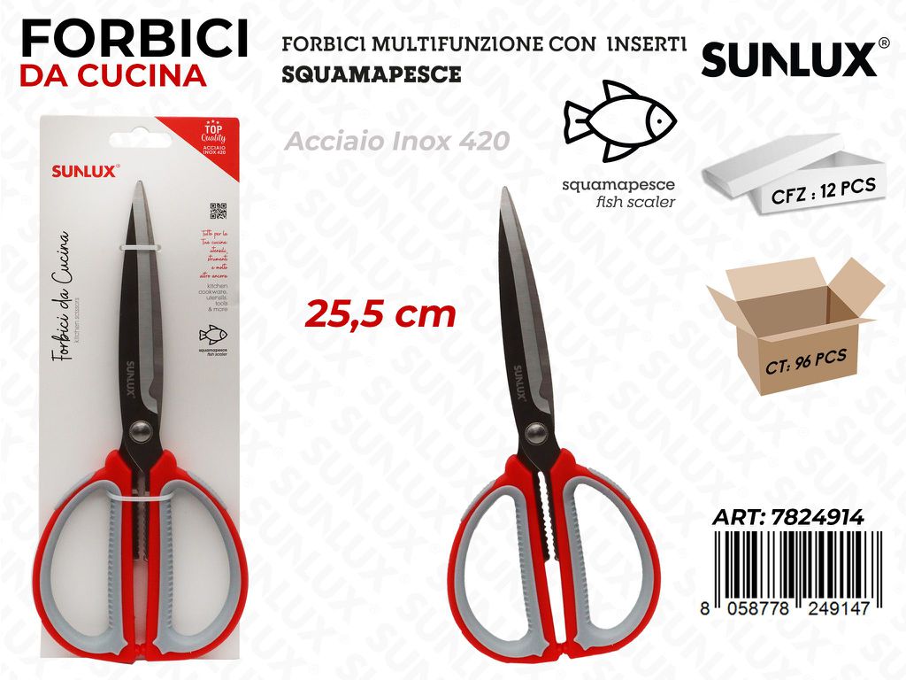 Sunlux Forbici da Cucina Acc. 420 25.5CM