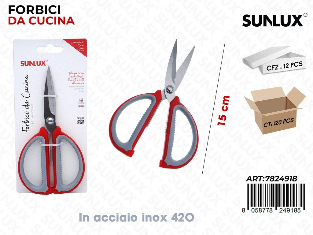 Sunlux Forbici da Cucina ACC.420 15CM
