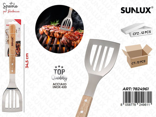 Sunlux Paletta per Bbq Acciaio 420 34.5CM