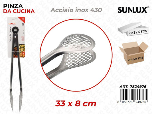 Sunlux Pinza da Cucina Acciaio 430 33*8CM