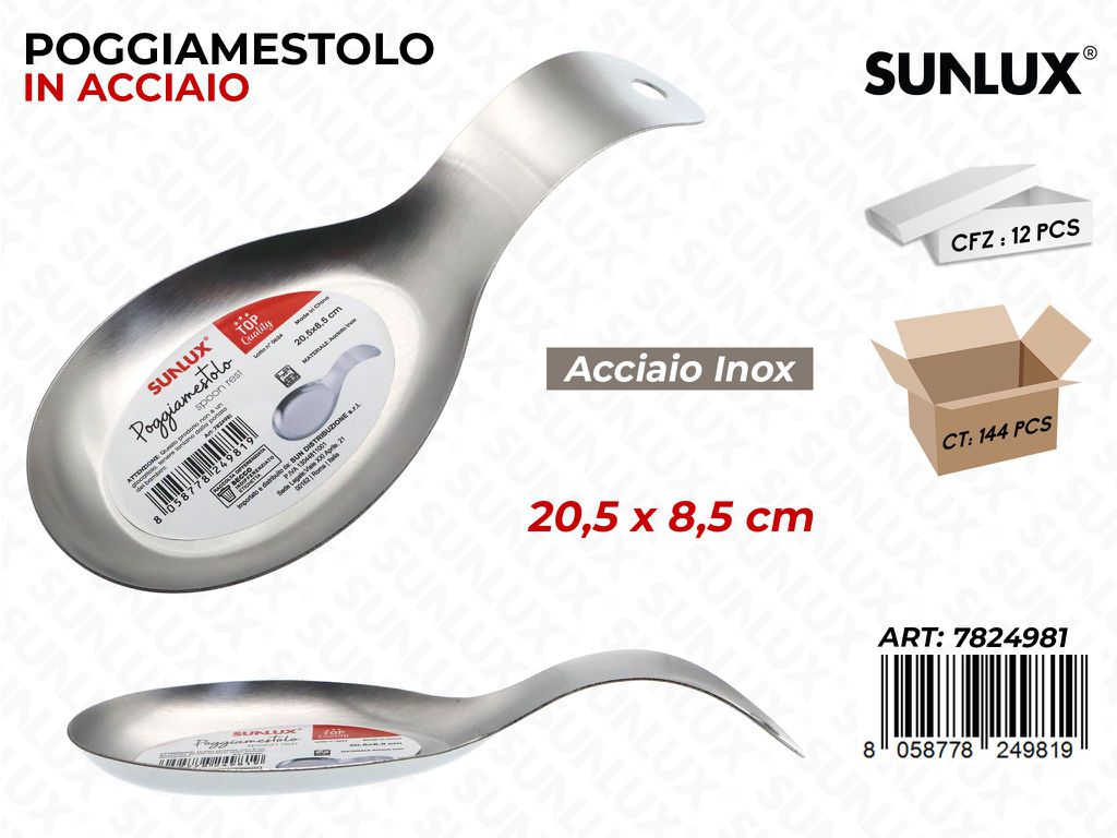 Sunlux Poggiamestolo Acc. Inox 20.5*8.5CM