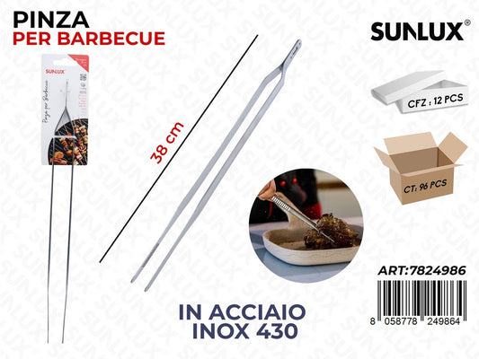 Sunlux Pinza Barbecue Acc.inox 430 38CM