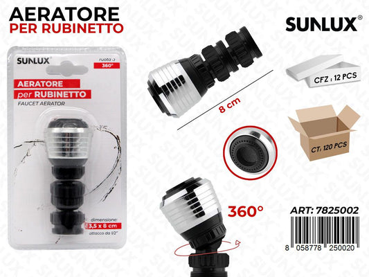 Sunlux Aeratore per Rubinetto 8CM