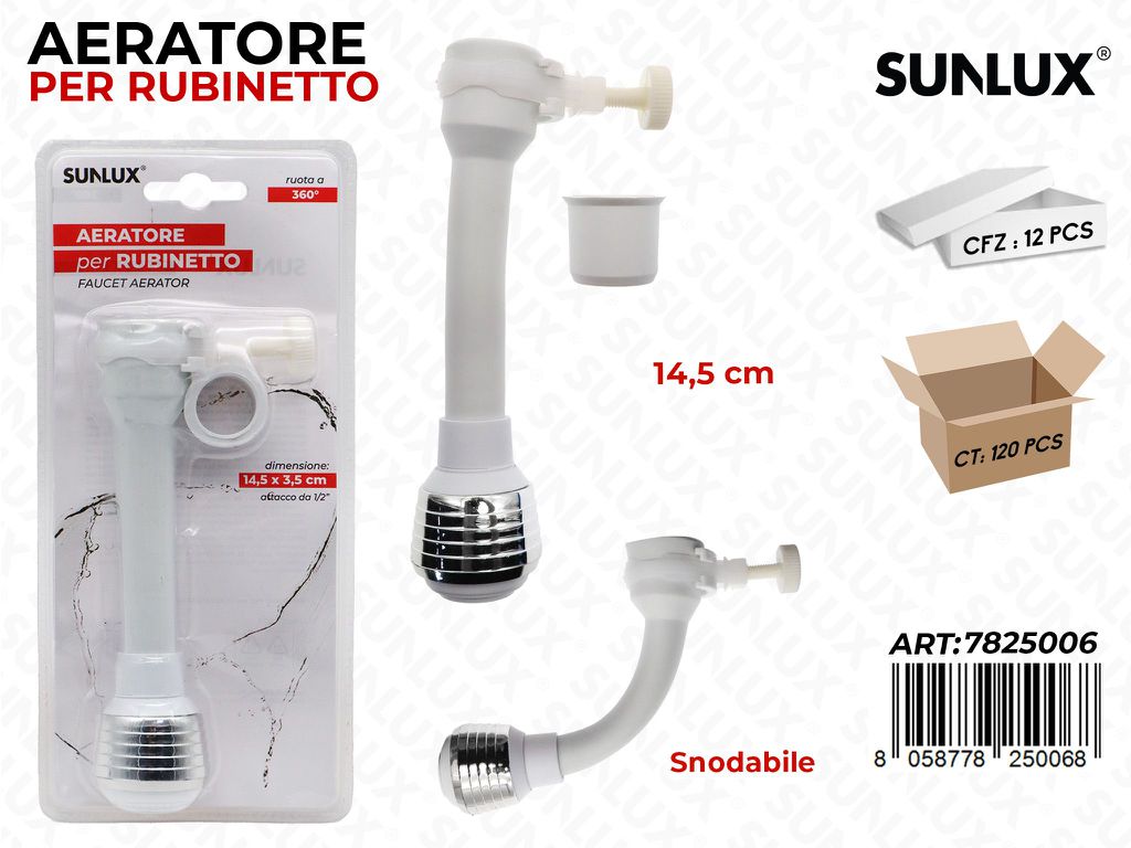 Sunlux Aeratore per Rubinetto 14.5CM