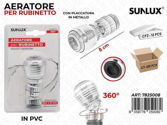 Sunlux Aeratore per Rubinetto 8CM