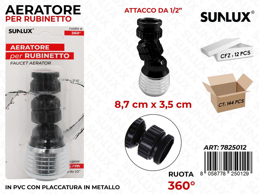 Sunlux Aeratore Rubinetto 8.5*3.5CM