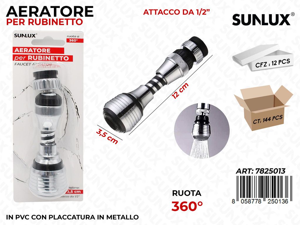 Sunlux Aeratore Rubinetto 3.5*12CM