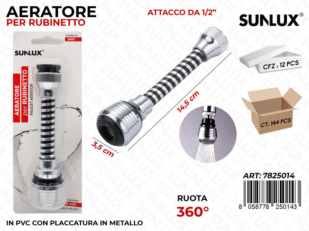Sunlux Aeratore Rubinetto 3.5*14.5CM