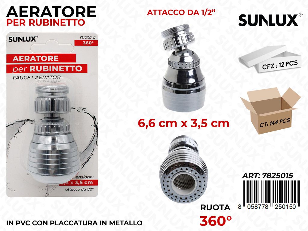 Sunlux Aeratore Rubinetto 6.6*3.5CM