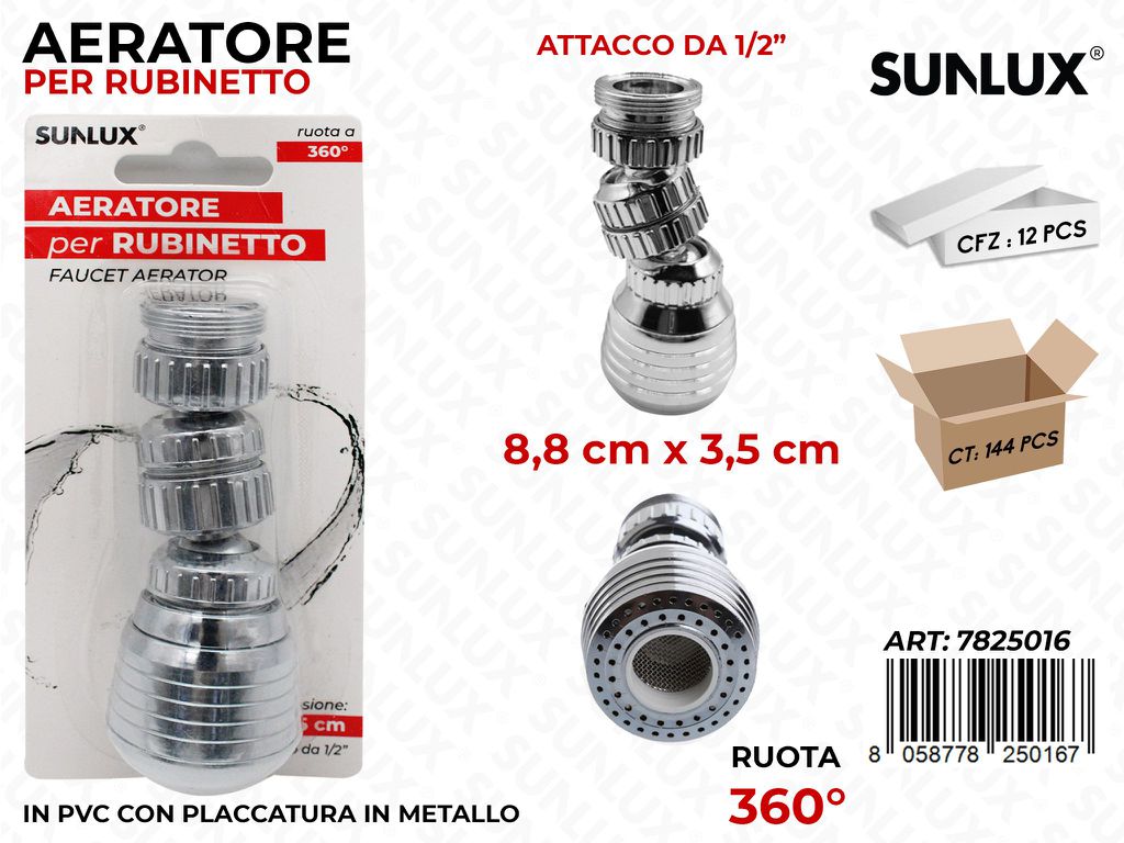 Sunlux Aeratore Rubinetto 8.8*3.5CM