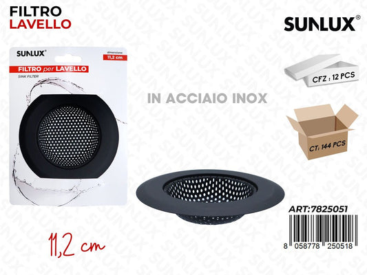 Sunlux Filtro per Lavello Acc. Inox 11.2CM