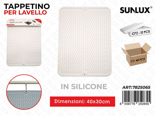 Sunlux Tappetino Lavello Silicone 40*30CM