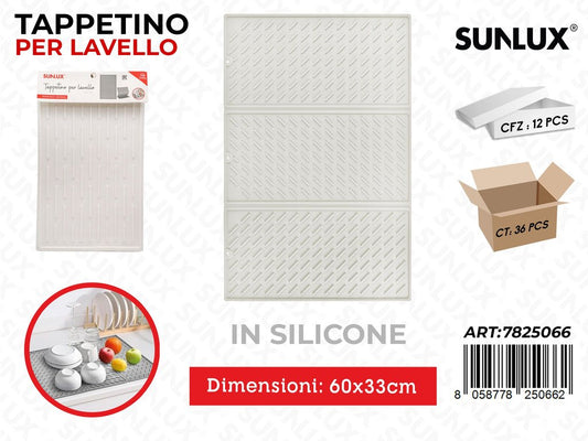 Sunlux Tappetino Lavello Silicone 60*33CM