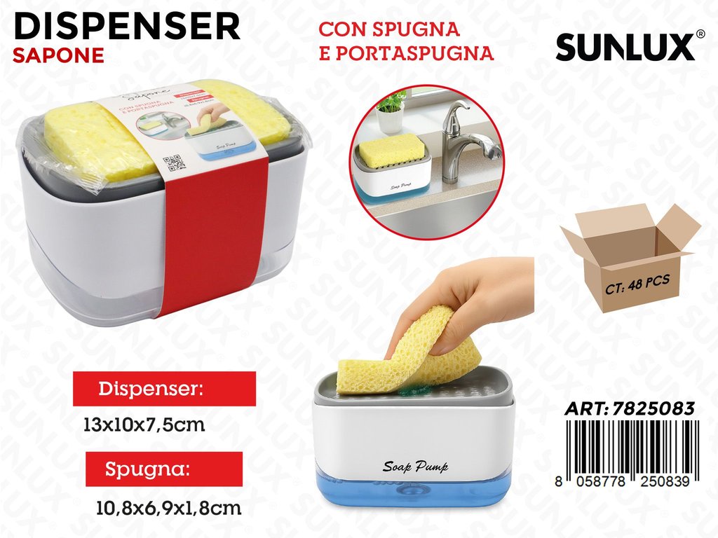 Sunlux Dispenser Sapone c/Spugna
