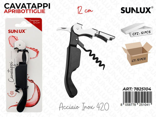 Sunlux Cavatappi Acc. Inox 420 12CM / Pz da 12