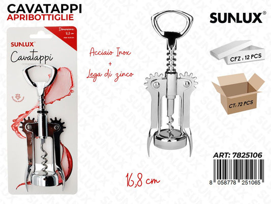 Sunlux Cavatappi Acc. Inox 16.8CM / Pz da 12