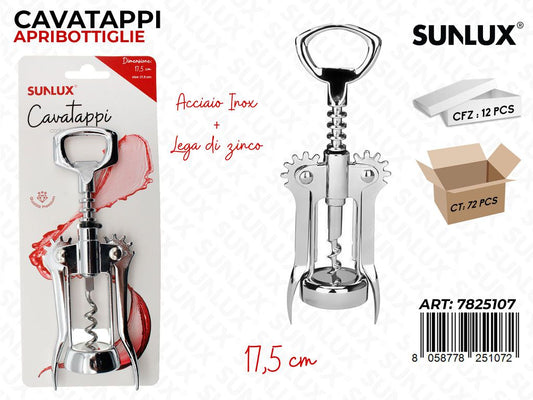 Sunlux Cavatappi Acc. Inox 17.5CM / Pz da 12