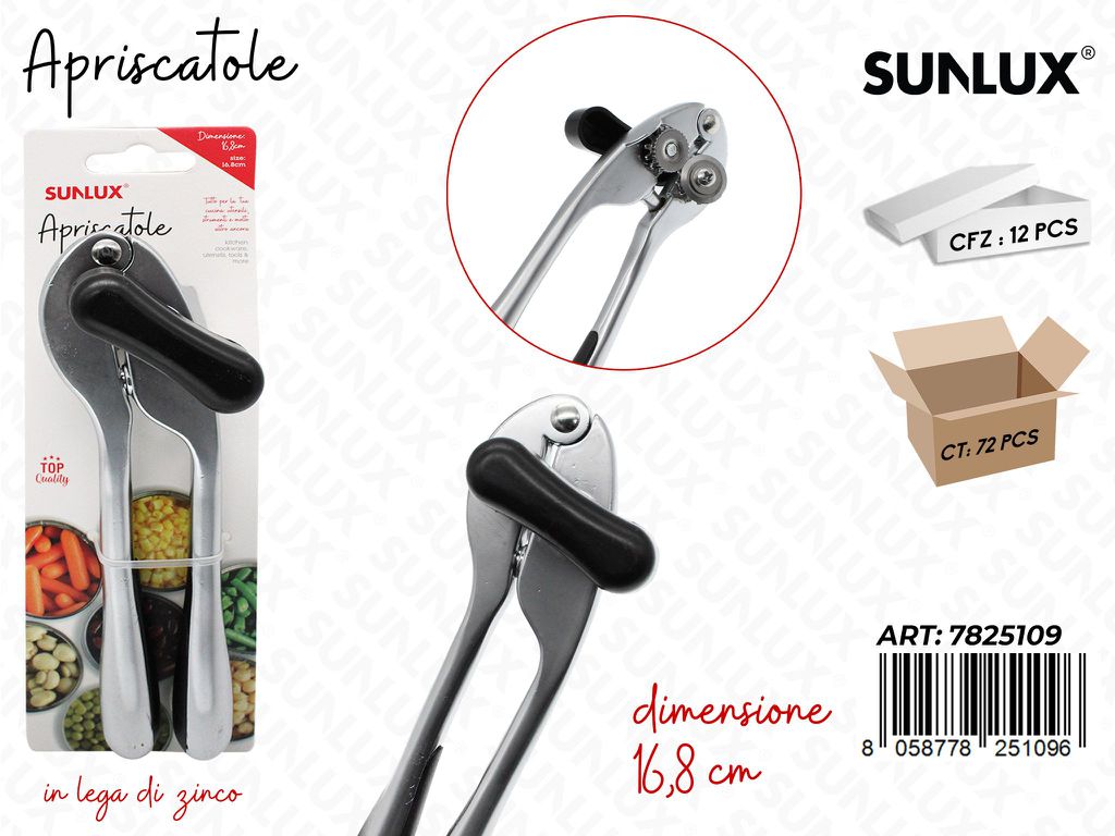 Sunlux Apriscatole in Lega Zinco 16.8CM