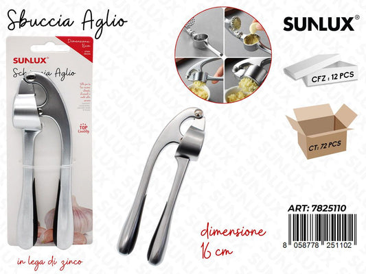Sunlux Sbuccia Aglio in Lega Zinco 16CM