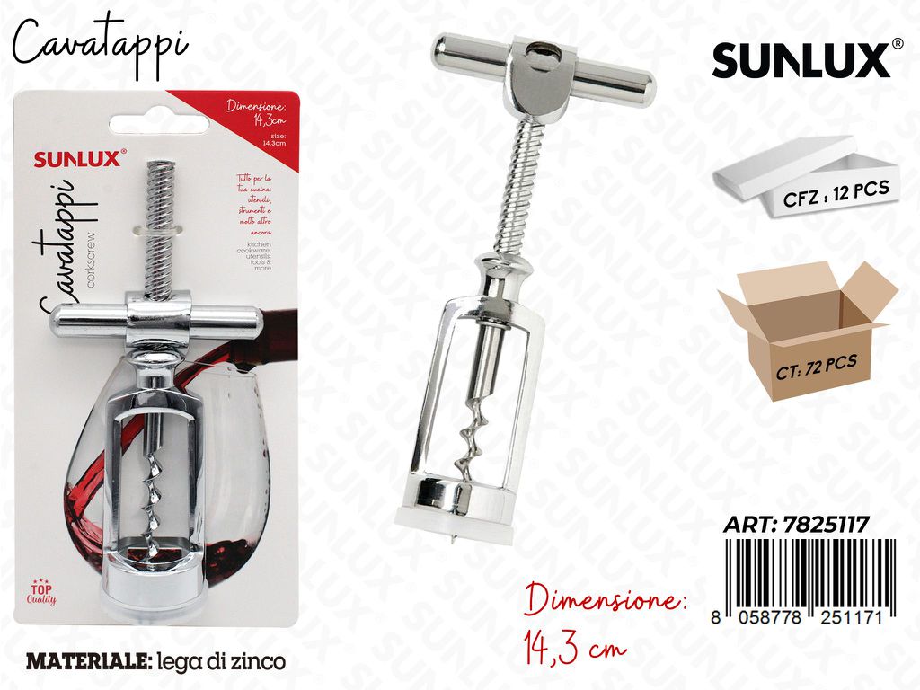 Sunlux Cavatappi in Lega Zinco 14.3CM / Pz da 12