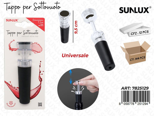 Sunlux Tappo Sottovuoto per Vino 9.5CM