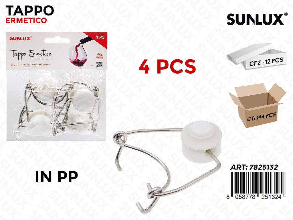 Sunlux Tappo Ermetico 4PCS in Pp