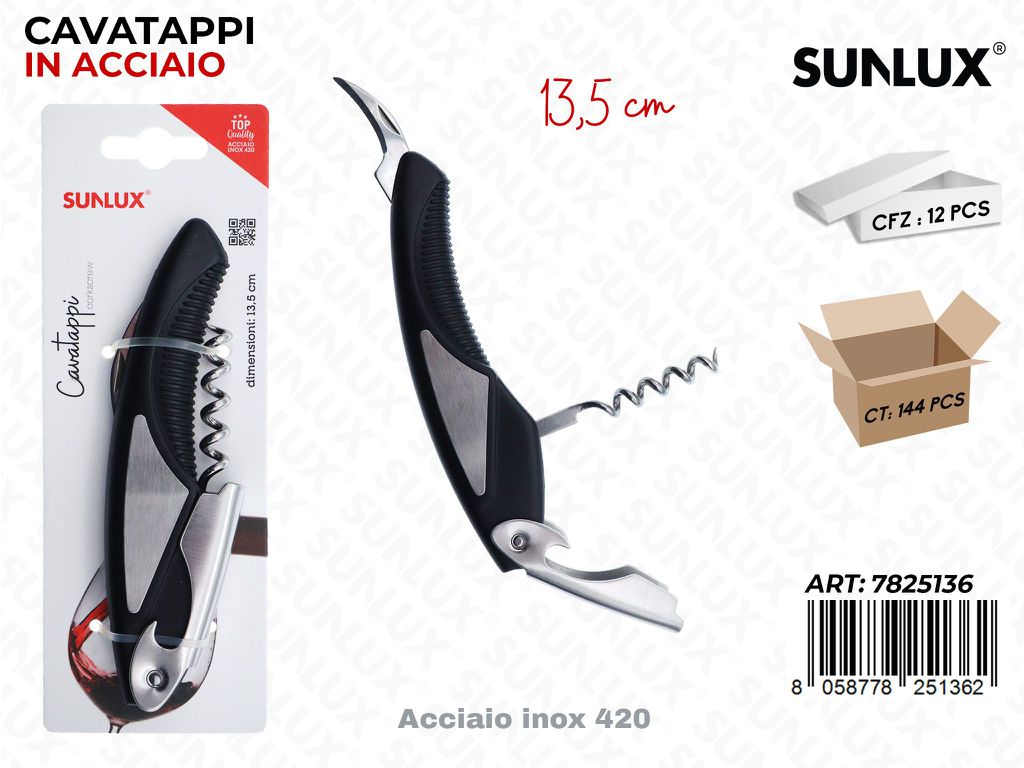 Sunlux Cavatappi Acc. Inox 420 13.5CM