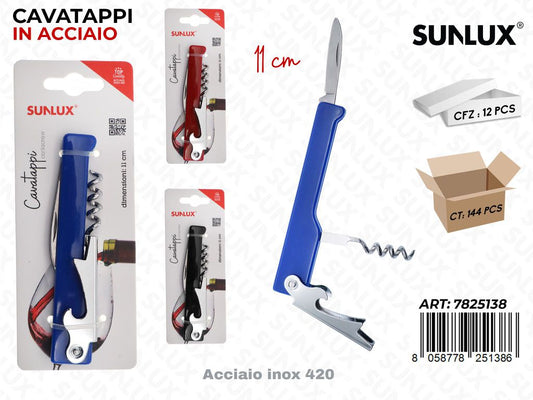 Sunlux Cavatappi Acc. Inox 420 Ass. 11CM