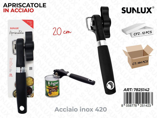 Sunlux Apriscatole in Acciaio 420 20CM
