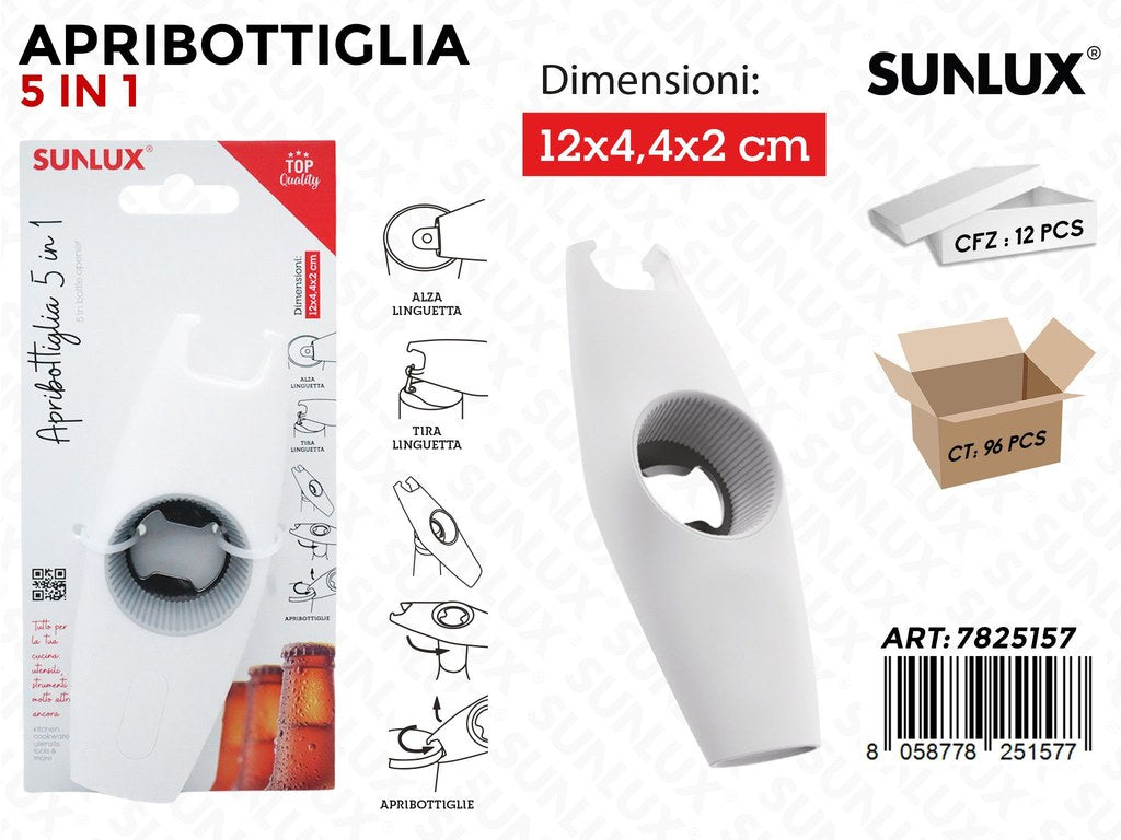 Sunlux Apribottiglia 5 in 1 12.4.4*2CM