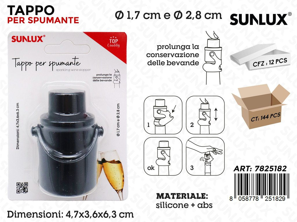 Sunlux Tappo per Spumante Abs 4.7*3.6*6.3CM