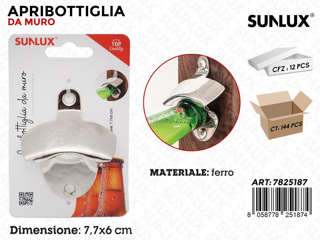 Sunlux Apribottiglia da Muro Ferro 7.7*6CM