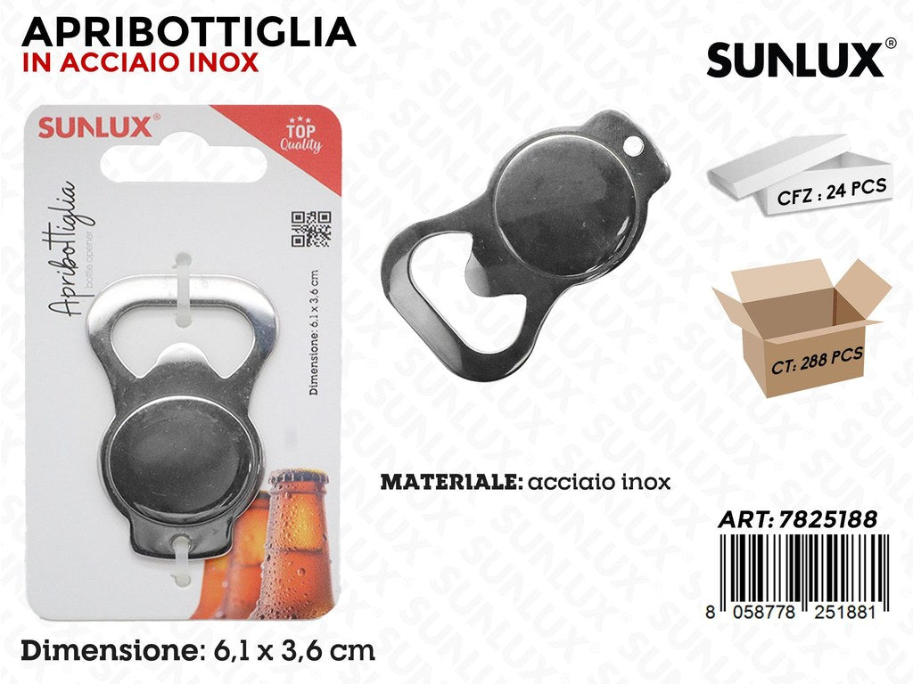 Sunlux Apribottiglia Acc.inox 6.1*3.6CM