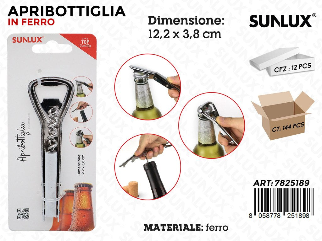 Sunlux Apribottiglia Ferro 12.2*3.8CM