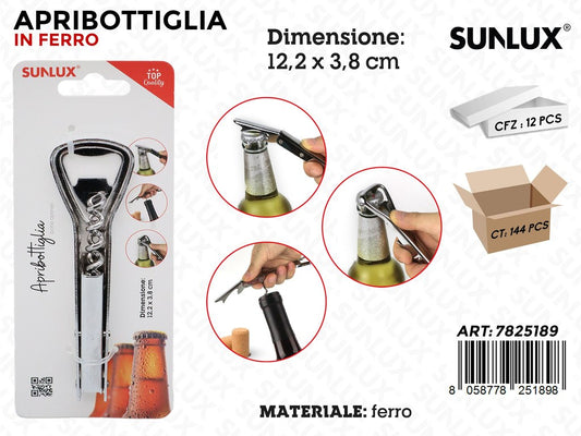 Sunlux Apribottiglia Ferro 12.2*3.8CM
