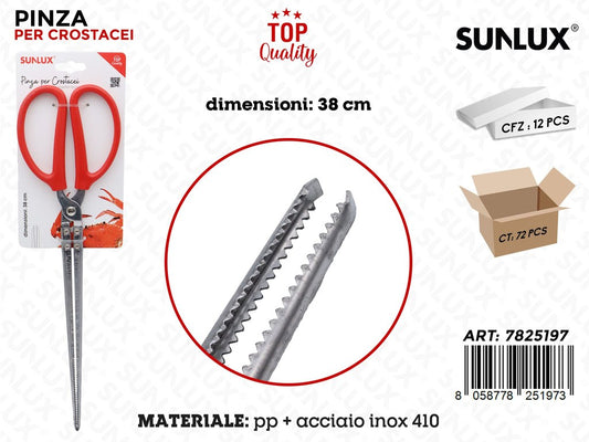 Sunlux Pinza per Crostacei Acciaio 410 38CM