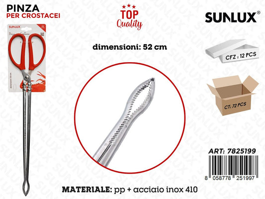 Sunlux Pinza per Crostacei Acciaio 410 52CM