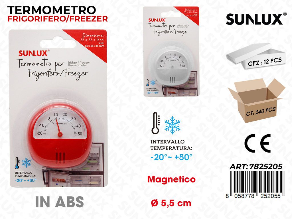 Sunlux Termometro per Frigo-freezer 5.5CM