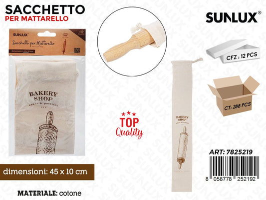 Sunlux Sacchetto Mattarello Cotone 45*10CM
