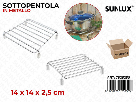 Sunlux Sottopentola in Metallo 14*14*2.5CM
