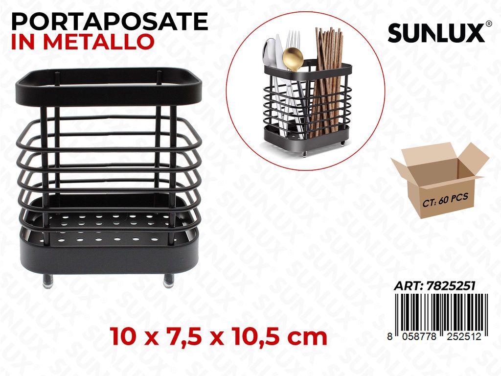 Sunlux Portaposate in Metallo 10*7.5*10.5CM