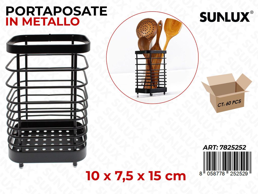 Sunlux Portaposate in Metallo 10*7.5*15CM