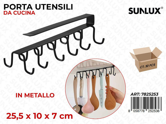 Sunlux Porta Utensili in Metallo 25.5*10*7CM