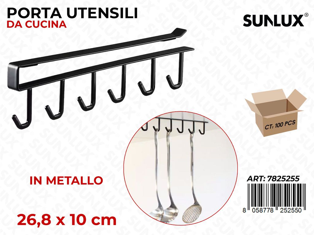 Sunlux Porta Utensili in Metallo 26.8*10CM