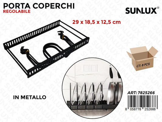 Sunlux Porta Coperchi Reg. Metallo 29*18.5*12.5CM