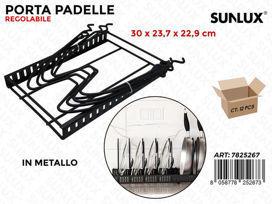 Sunlux Porta Padelle Reg. Metallo 30*23.7*22.9CM